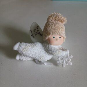 vintage ceramic cherub cherubic angel Christmas holiday ornament in original box